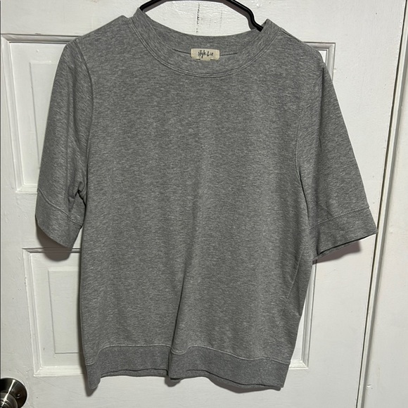 Style & Co. Gray Sweatshirt - Picture 1 of 5